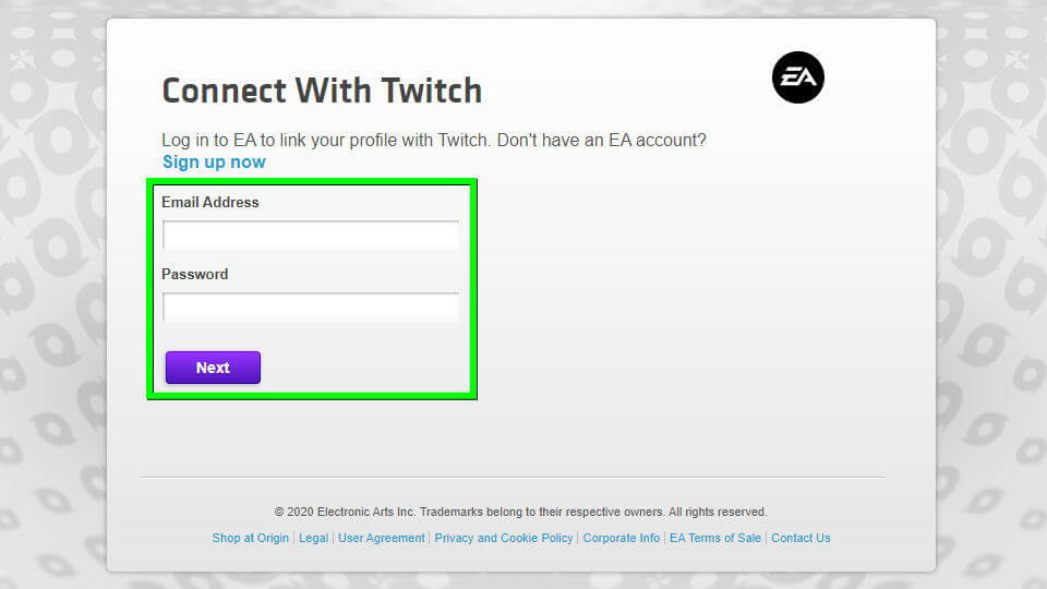 EA Accountと連携する方法-2