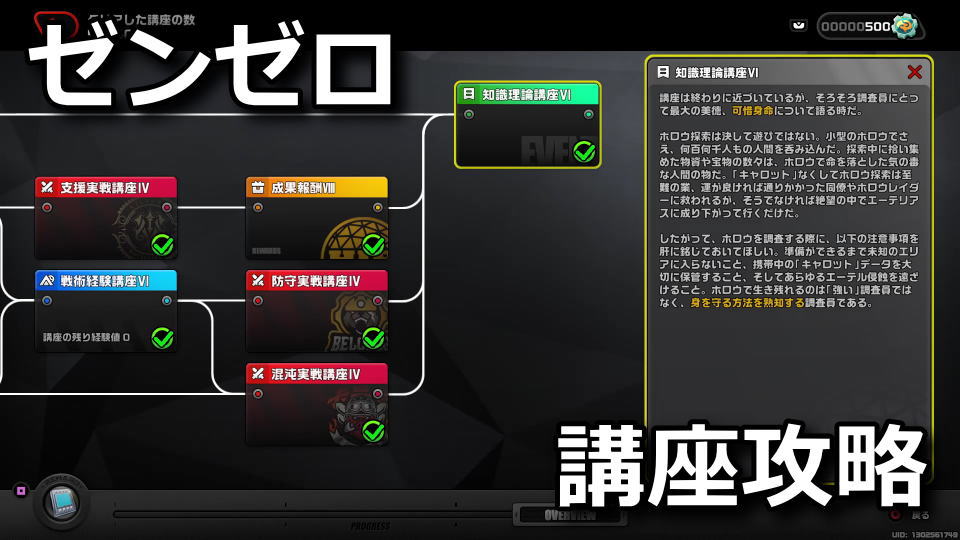 ゼンゼロ：調査員講座の攻略方法