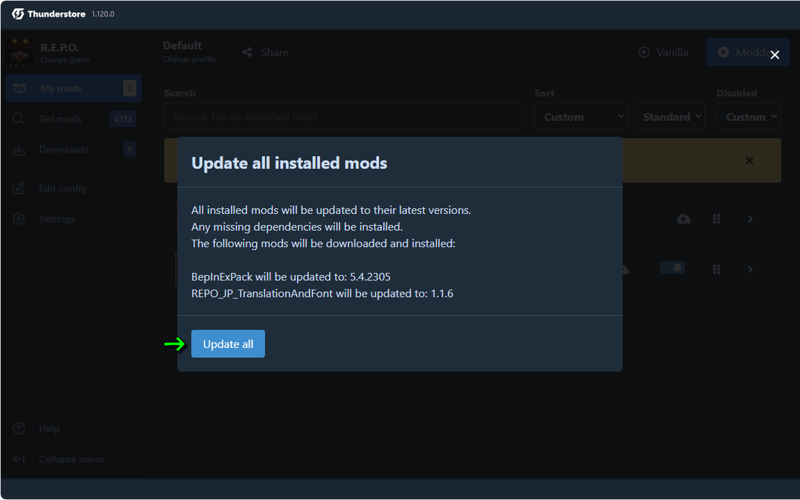 MODの更新方法-2