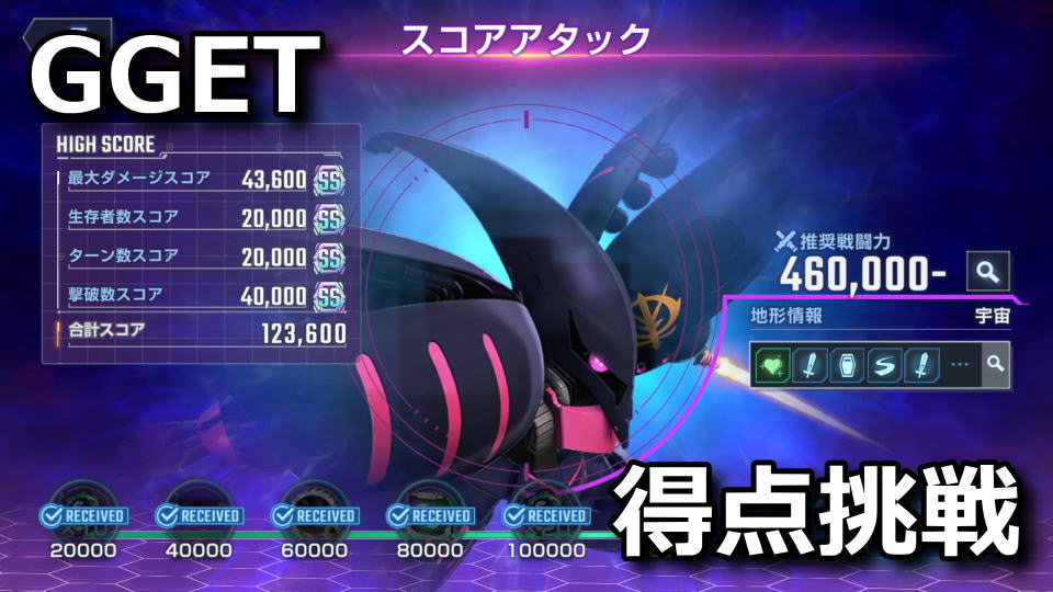 GGET：スコアアタックの攻略方法