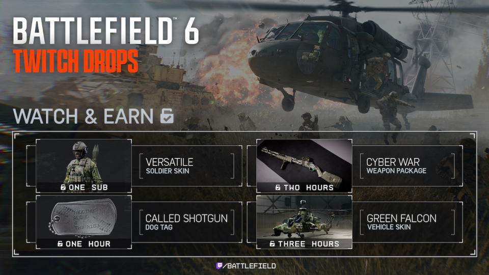 BF6：Twitch Dropsを入手する方法