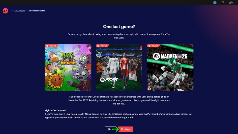EA Play Proの解約方法-6