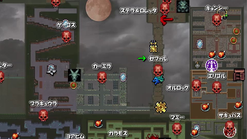 ゼファルの位置