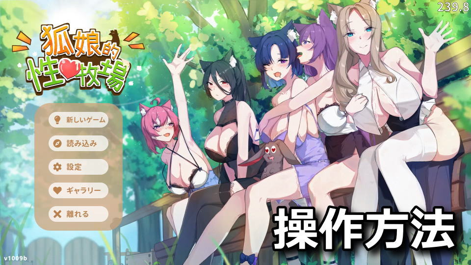 Fox Sex Farm:キーボードの設定