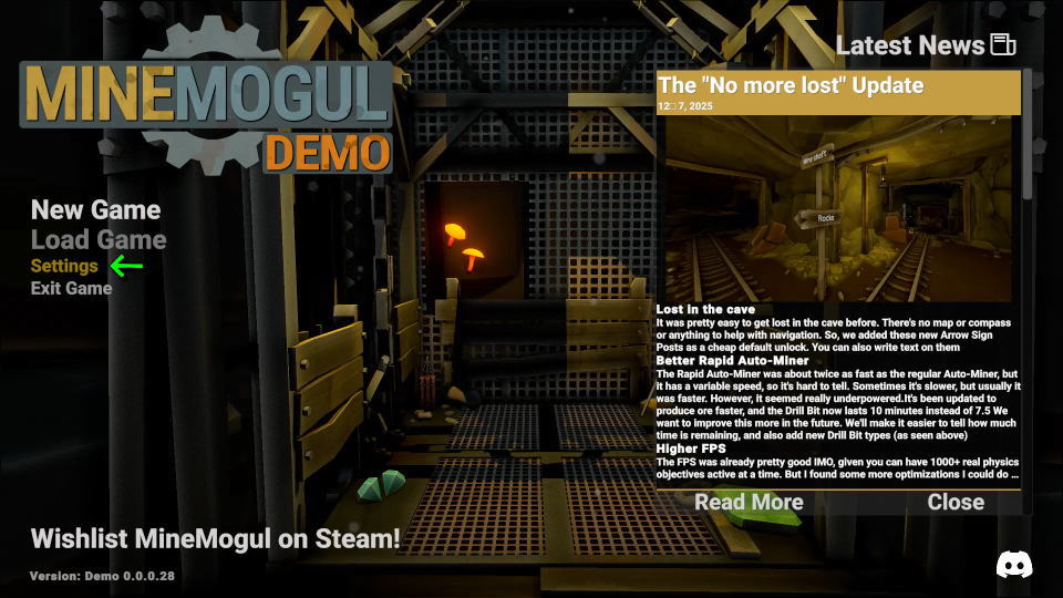 MineMogulの操作を確認する方法