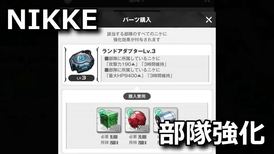 NIKKE：ランドアダプターの使い方