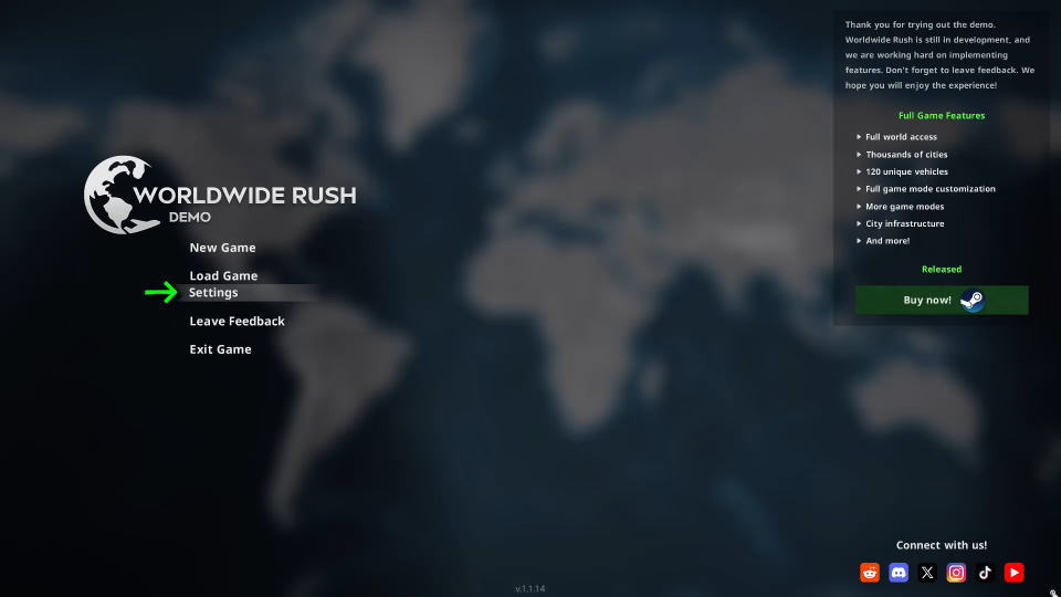 Worldwide Rushを日本語化する方法