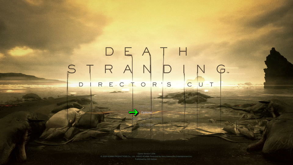 DEATH STRANDING DIRECTOR'S CUTの操作を確認する方法