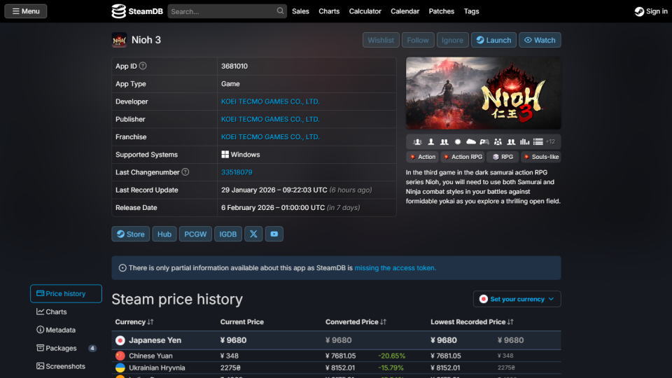 仁王3の価格比較