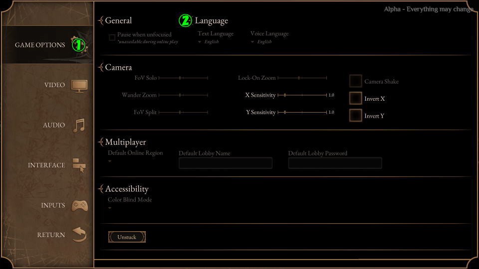 Outward 2の日本語対応状況-2