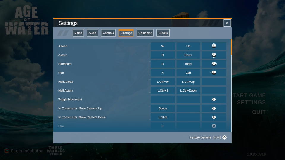 Age of Waterの操作を確認する方法-2