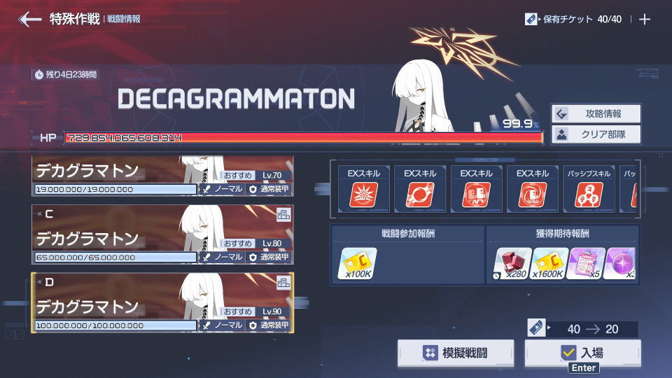 デカグラマトンのスキル