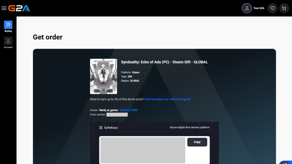 SYNDUALITY Echo of Adaの入手場所