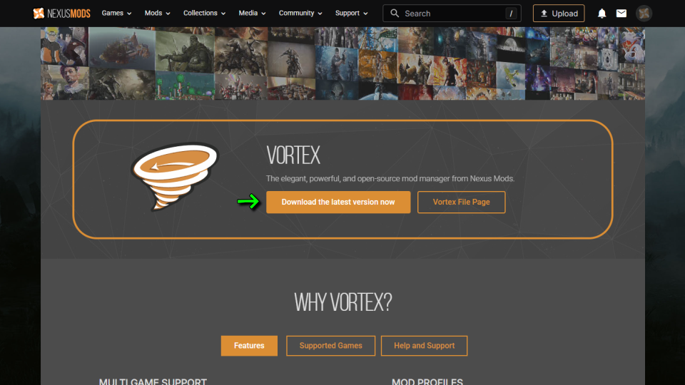Vortexのダウンロード