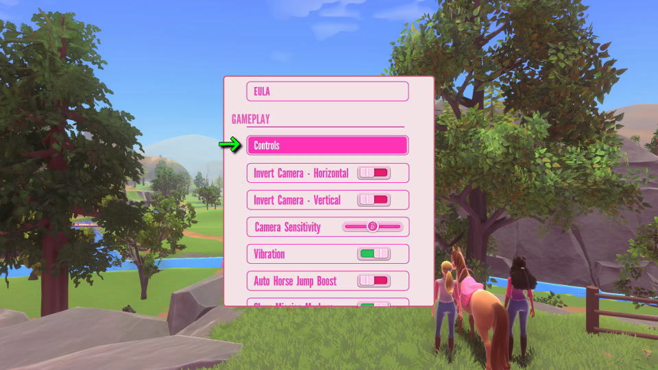 Barbie Horse Trailsの操作を確認する方法