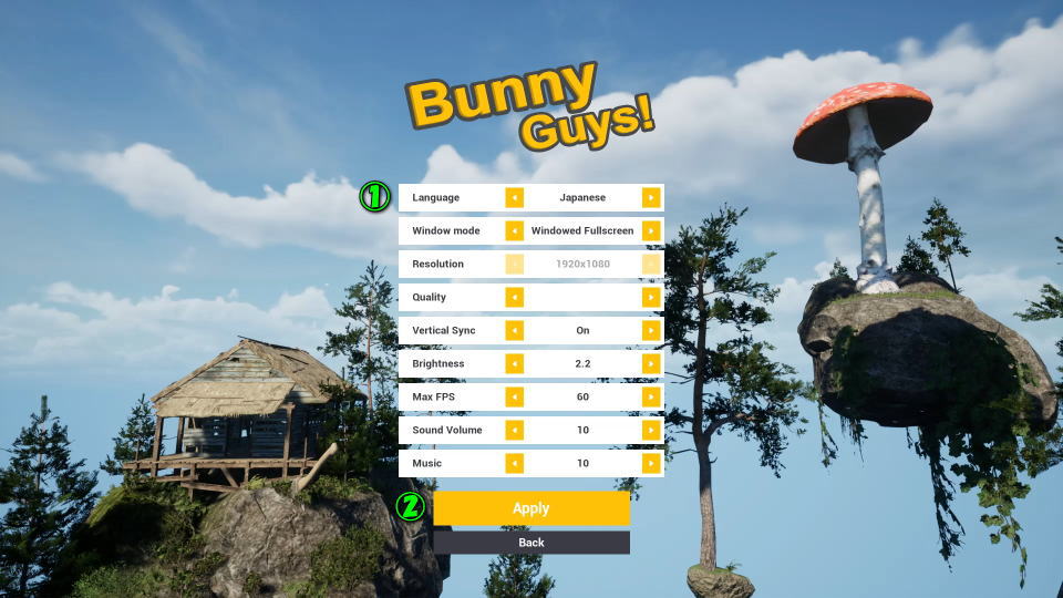 Bunny Guys!を日本語化する方法-2