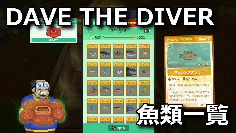 DAVE THE DIVER:ジャングルの魚一覧