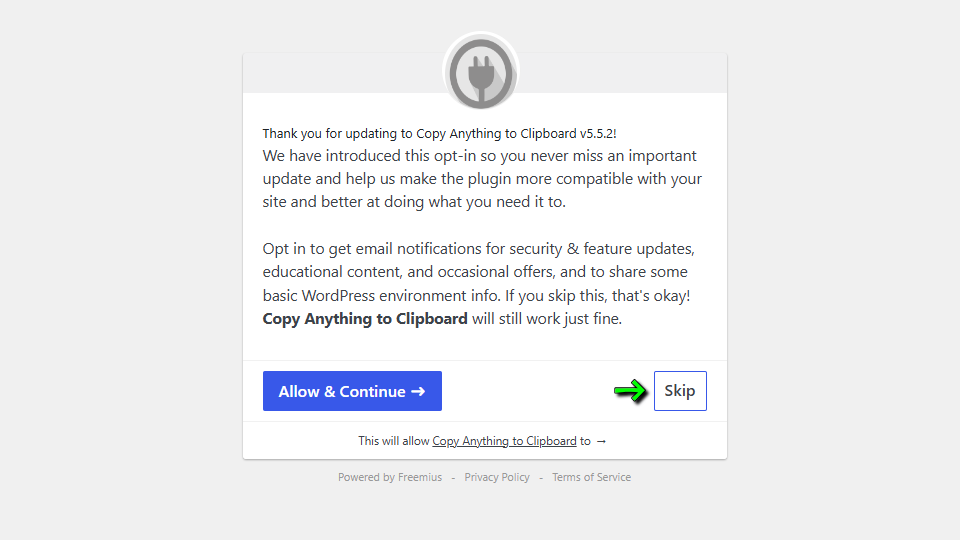 Copy Anything to Clipboardの初期設定-2