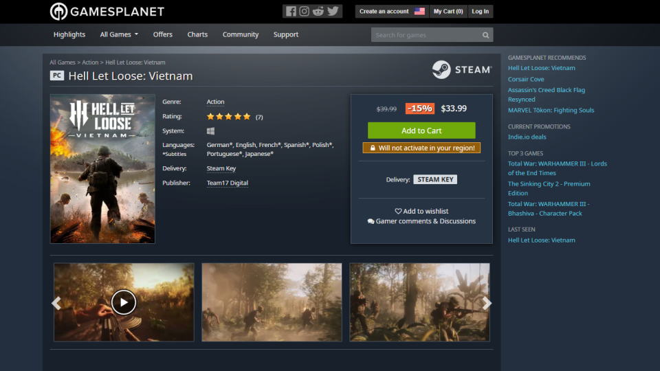 Hell Let Loose: Vietnamの入手場所