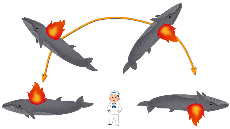 変異型ホッキョククジラの攻撃方法