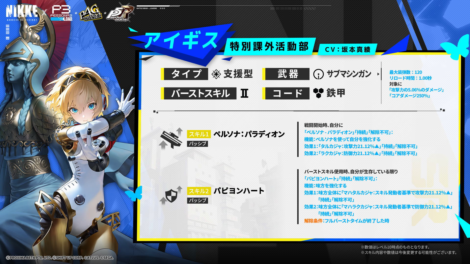 アイギスのスキル