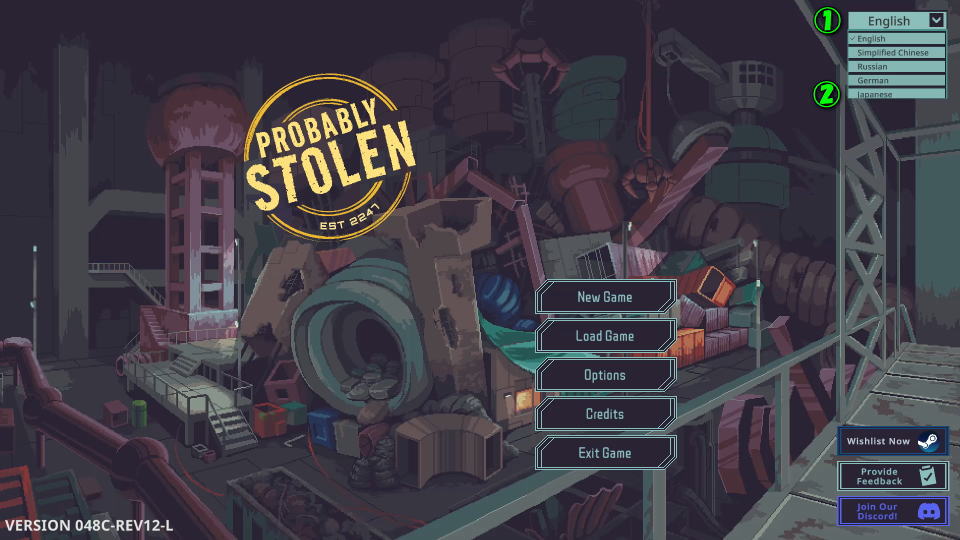 Probably Stolenを日本語化する方法
