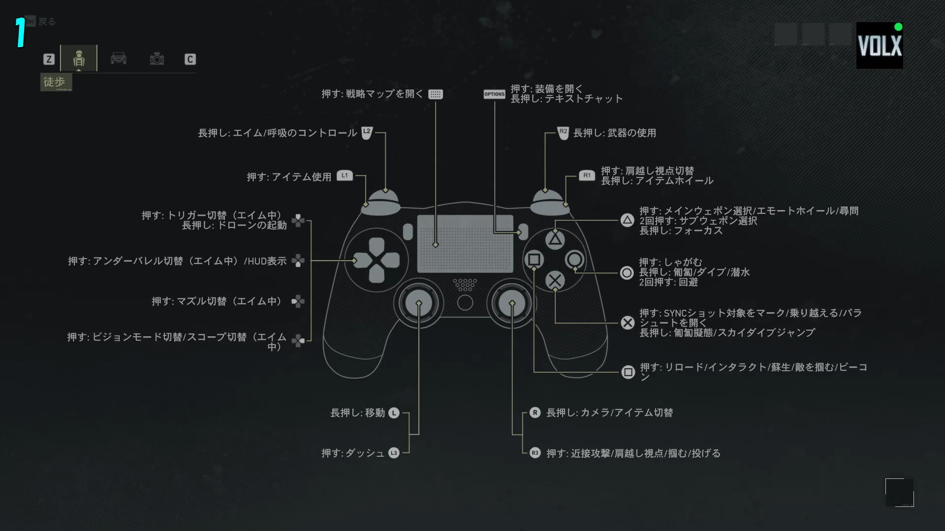 Tom Clancy's Ghost Recon Breakpointのコントローラー設定-2