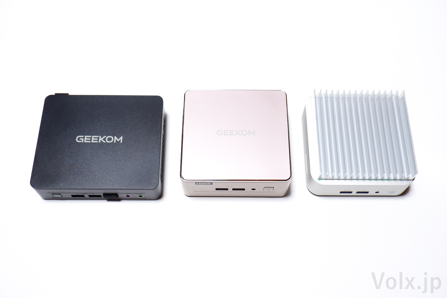 GEEKOMミニパソコンのサイズ比較