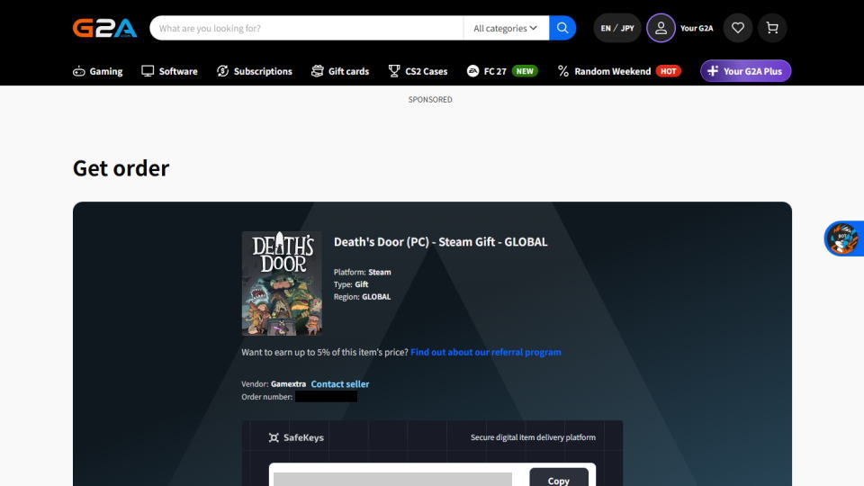 Death's Doorの入手場所