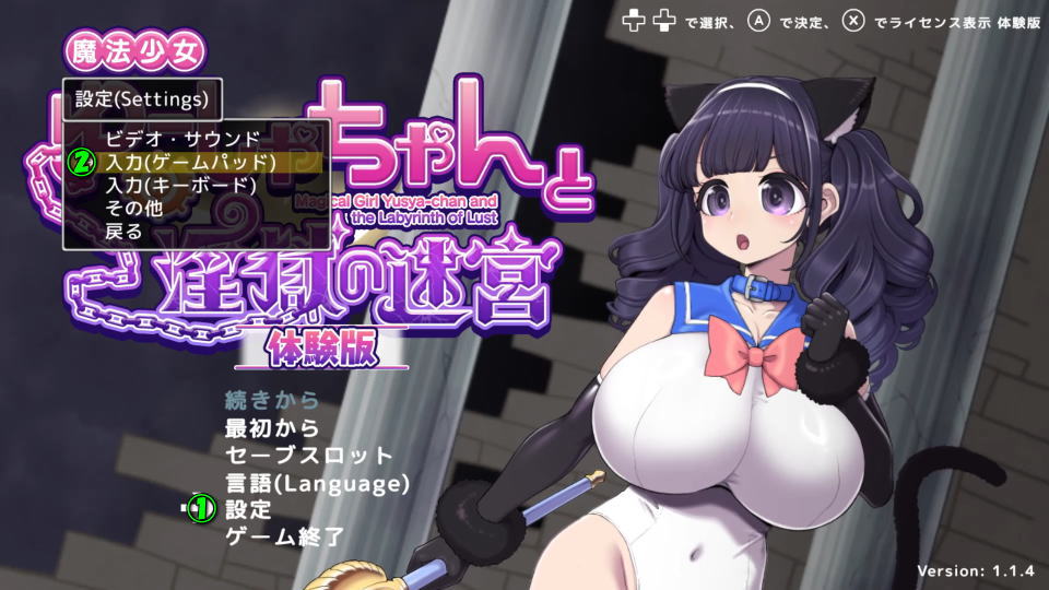 魔法少女ゆーしゃちゃんと淫獄の迷宮の操作を確認する方法