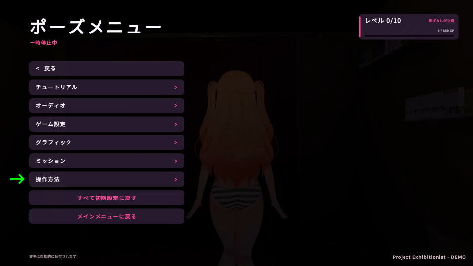 Project Exhibitionistの操作を確認する方法-3